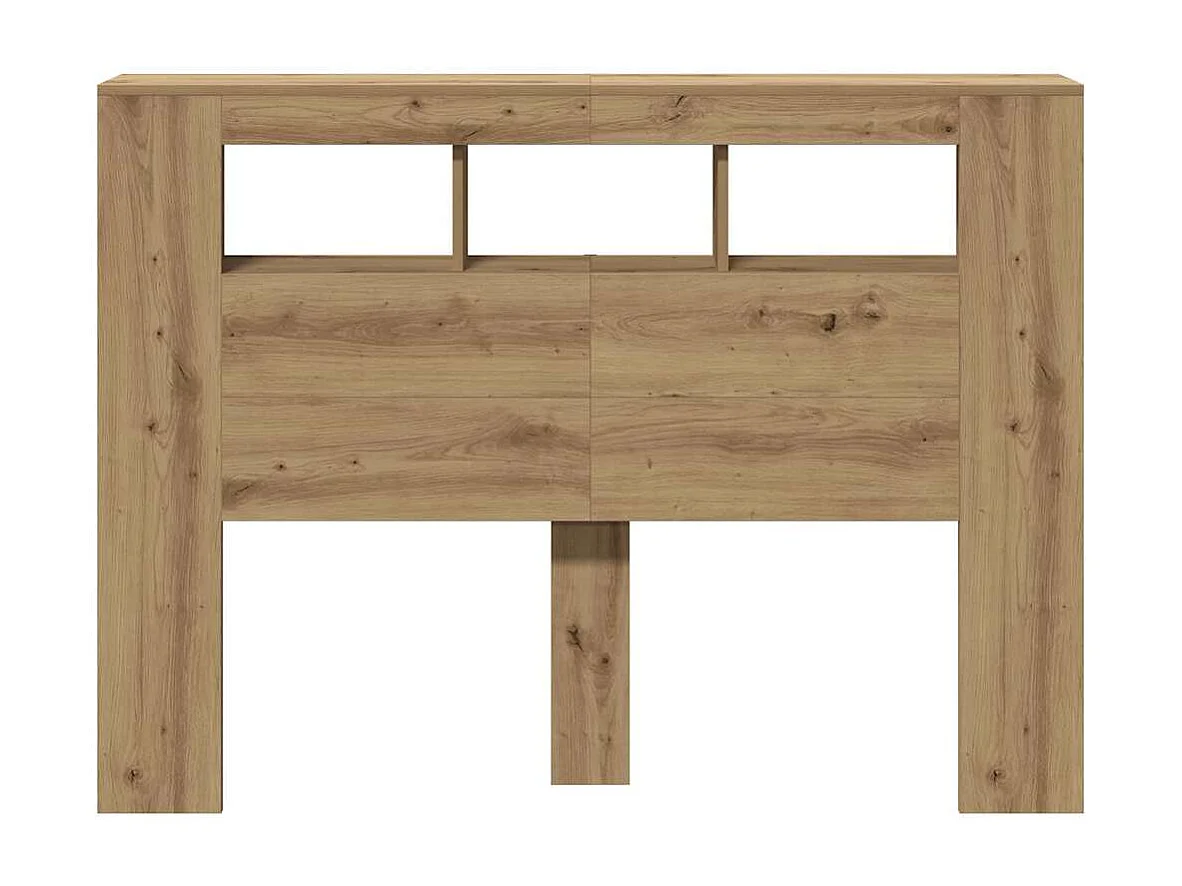 LED-Kopfteil Artisan-Eiche 140x18,5x103,5 cm Holzwerkstoff