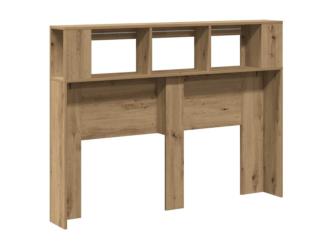 LED-Kopfteil Artisan-Eiche 140x18,5x103,5 cm Holzwerkstoff