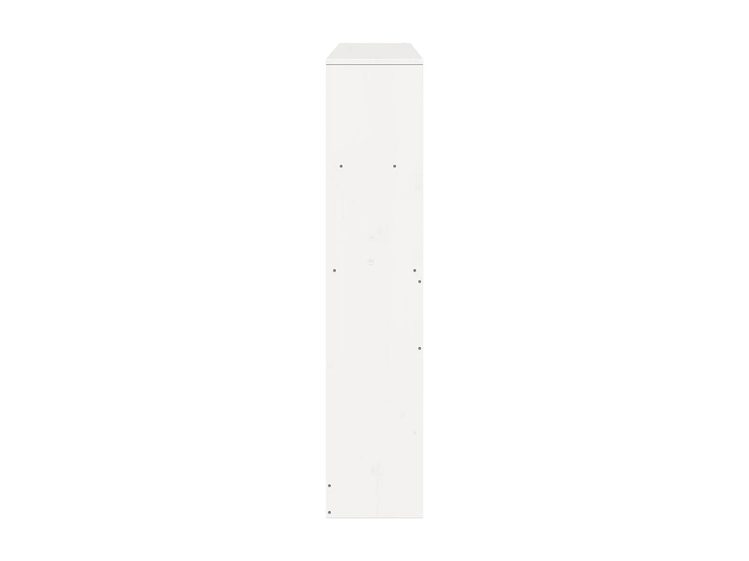 Tête de lit avec rangement blanc 135 cm bois massif de pin