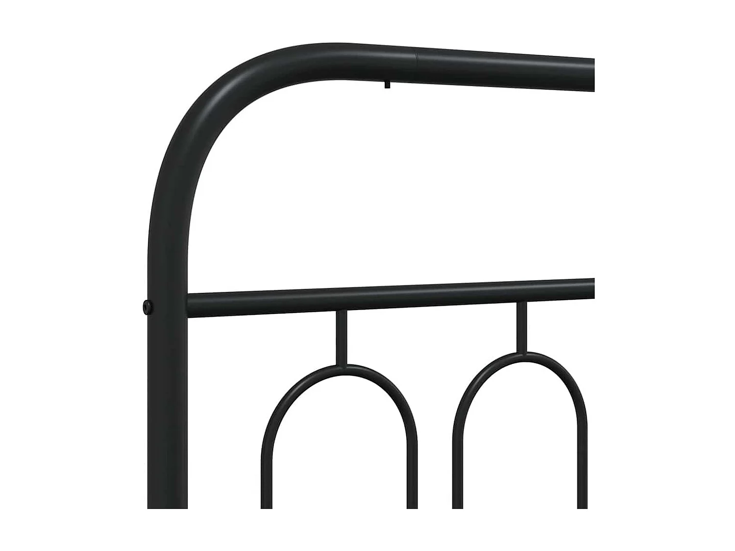 Tête de lit de remplacement métal noir 120 cm