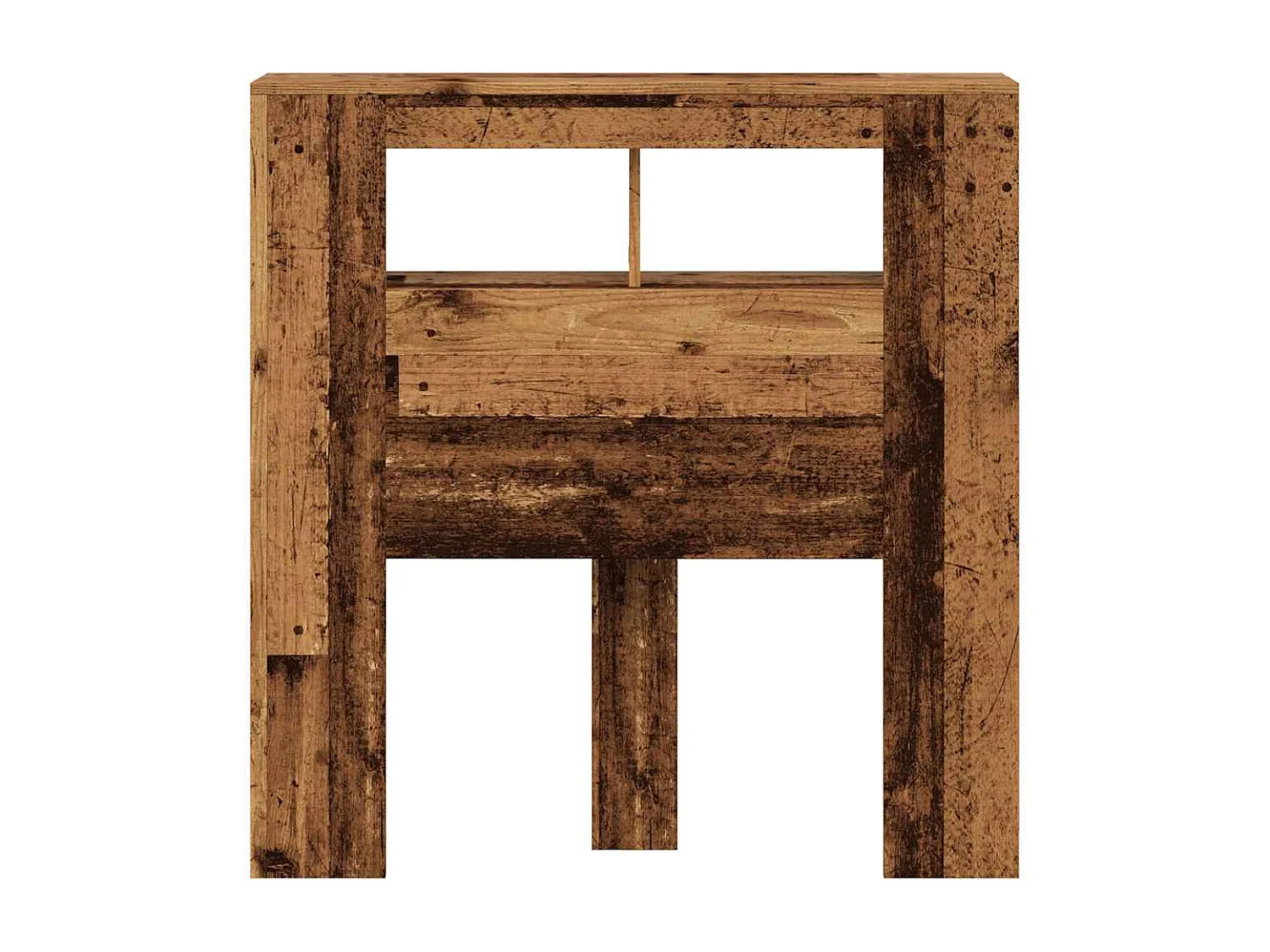 Tête de lit à LED vieux bois 100x18,5x103,5cm bois d'ingénierie