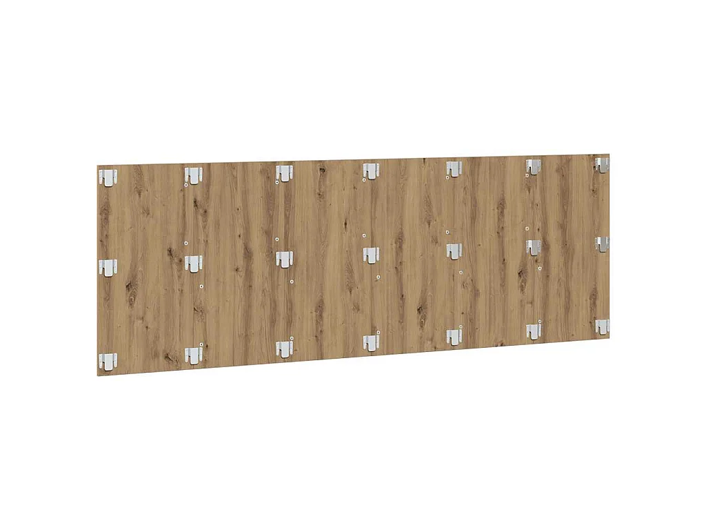 Testiera a Parete Legno Artigianale 240x1,5x80 cm in Truciolato