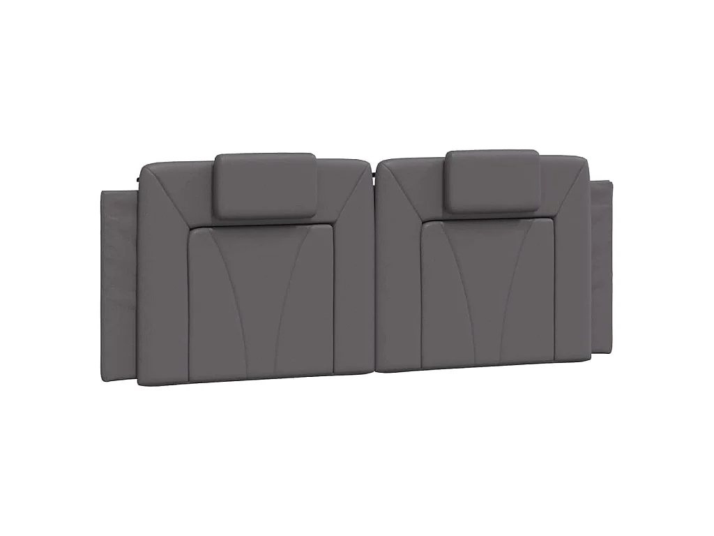 Cuscino Testiera Viana Grigio 140 cm in Similpelle