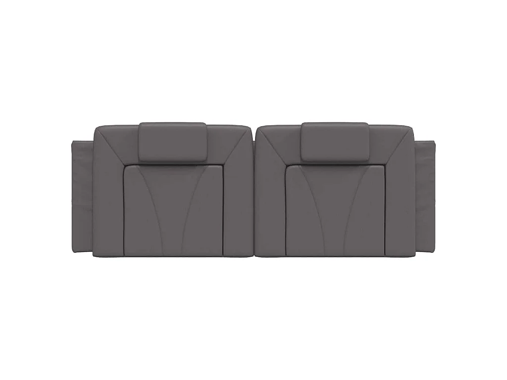 Cuscino Testiera Viana Grigio 140 cm in Similpelle