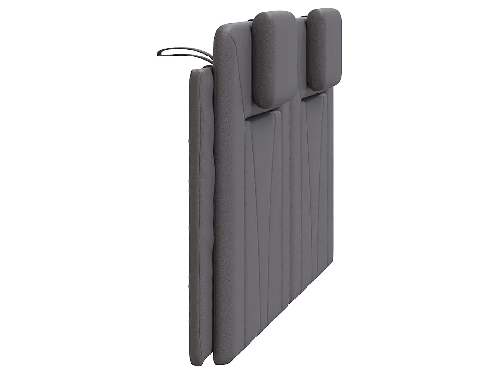Cuscino Testiera Viana Grigio 140 cm in Similpelle