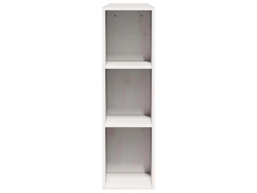Tête de lit avec rangement blanc 160 cm bois massif de pin