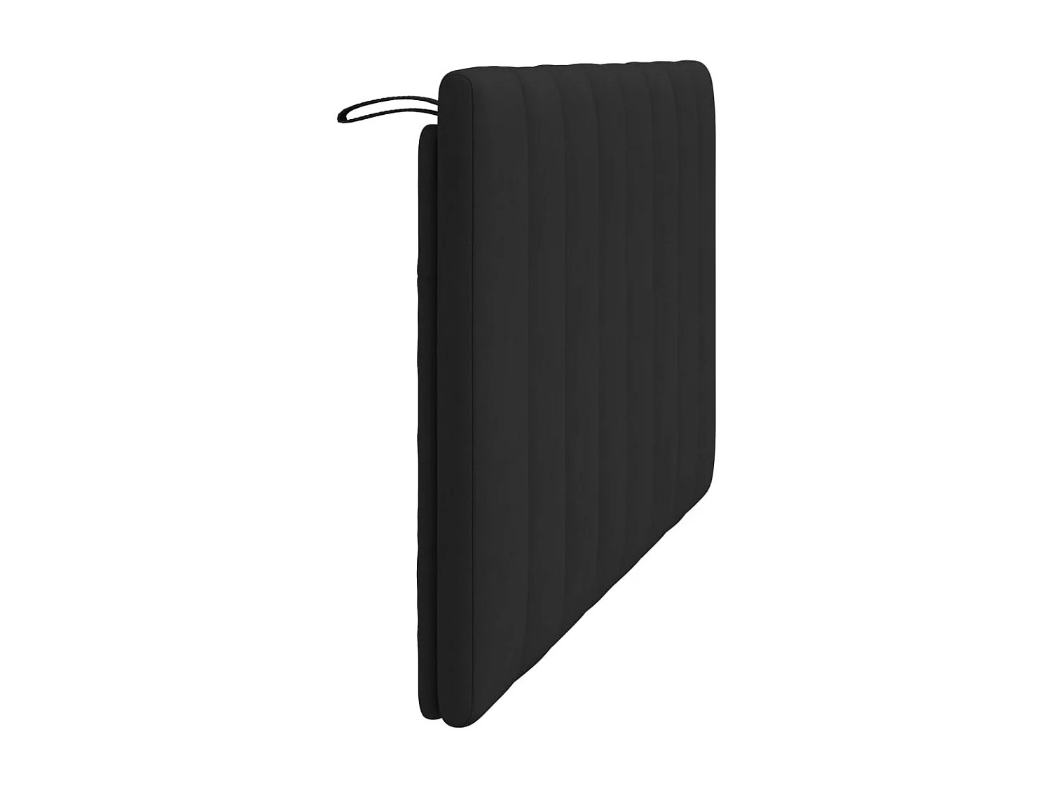 Coussin de tête de lit Hanko noir 140 cm velours
