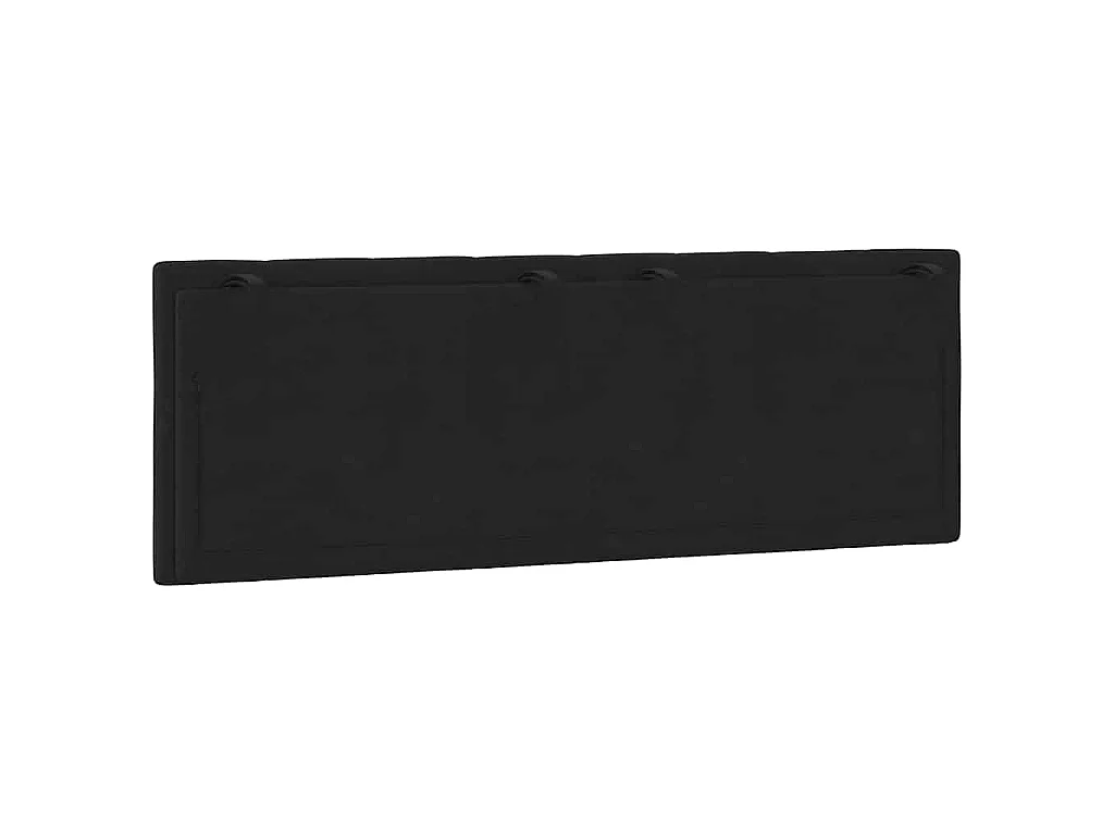 Coussin de tête de lit Hanko noir 140 cm velours