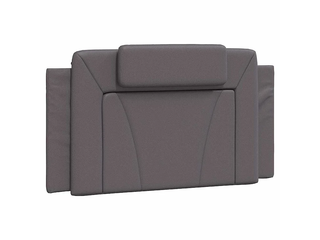 Coussin de tête de lit Viana gris 100 cm similicuir