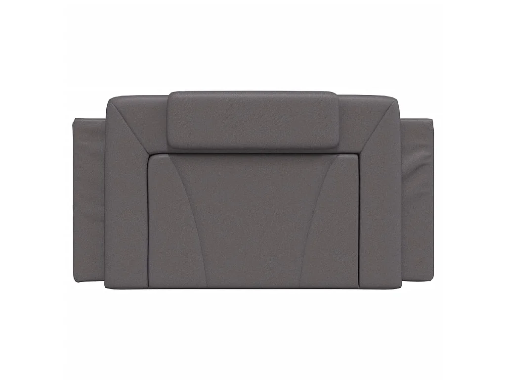 Coussin de tête de lit Viana gris 100 cm similicuir