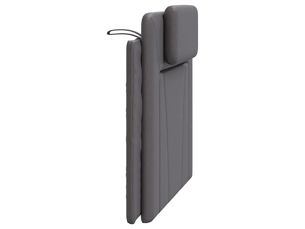 Coussin de tête de lit Viana gris 100 cm similicuir