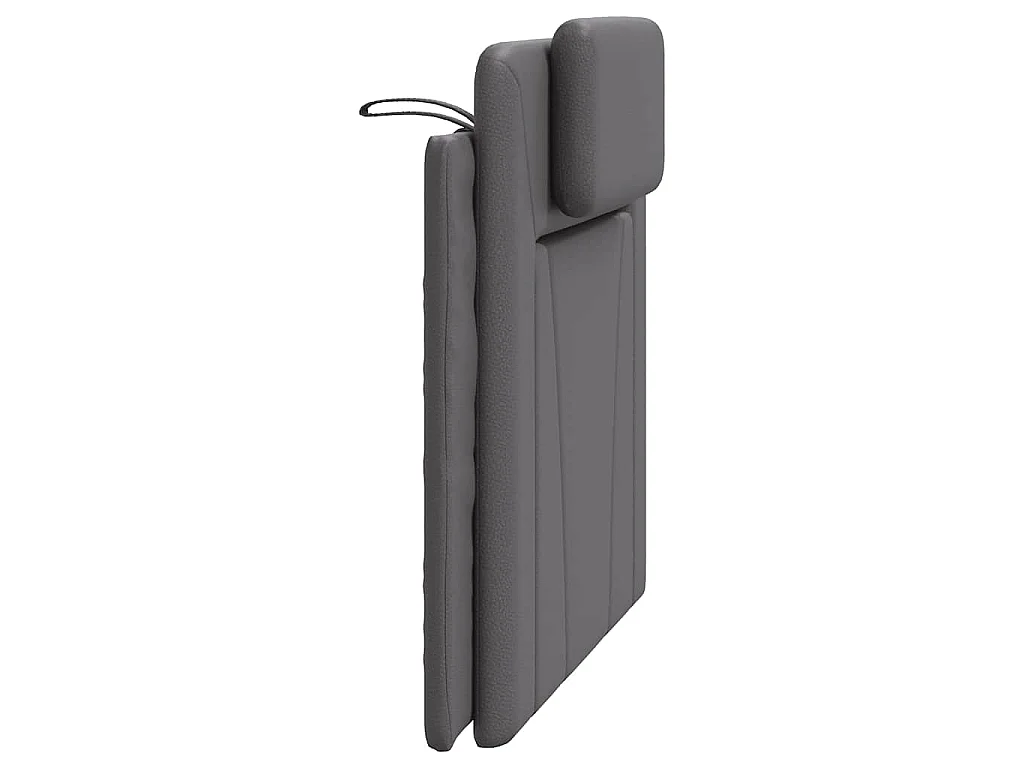 Coussin de tête de lit Viana gris 100 cm similicuir
