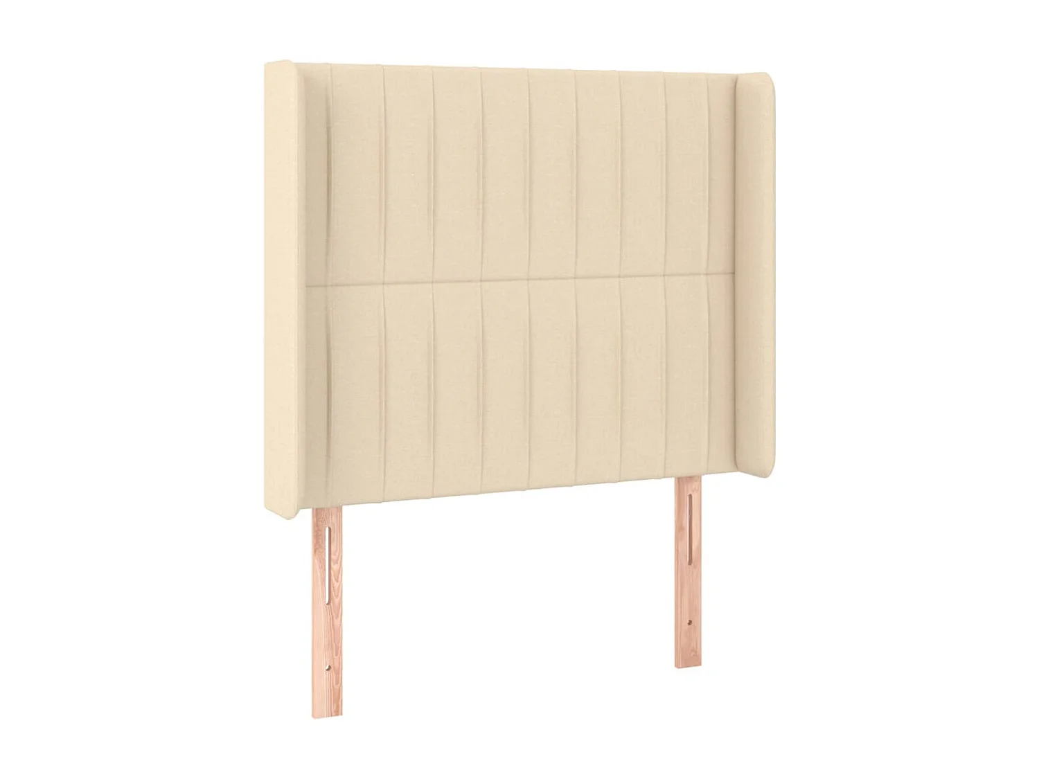 Tête de lit avec oreilles Crème 103x16x118/128 cm Tissu