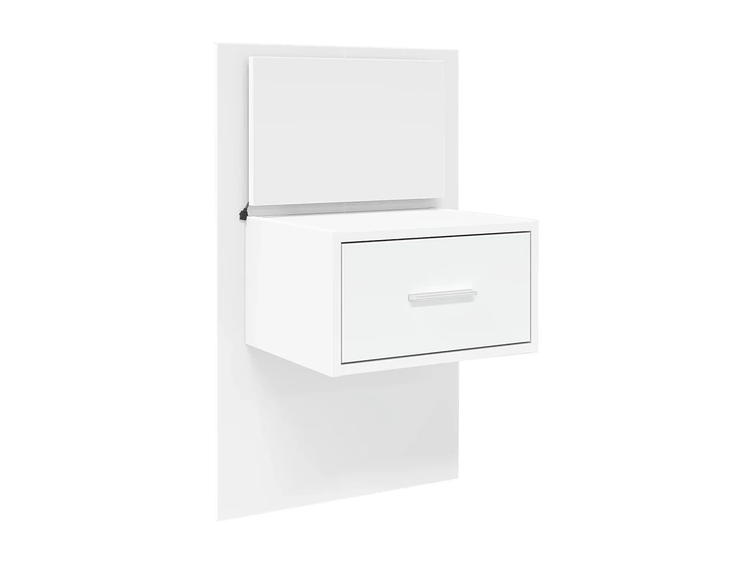 Cabeceira de cama c/ armários 240cm derivados de madeira branco