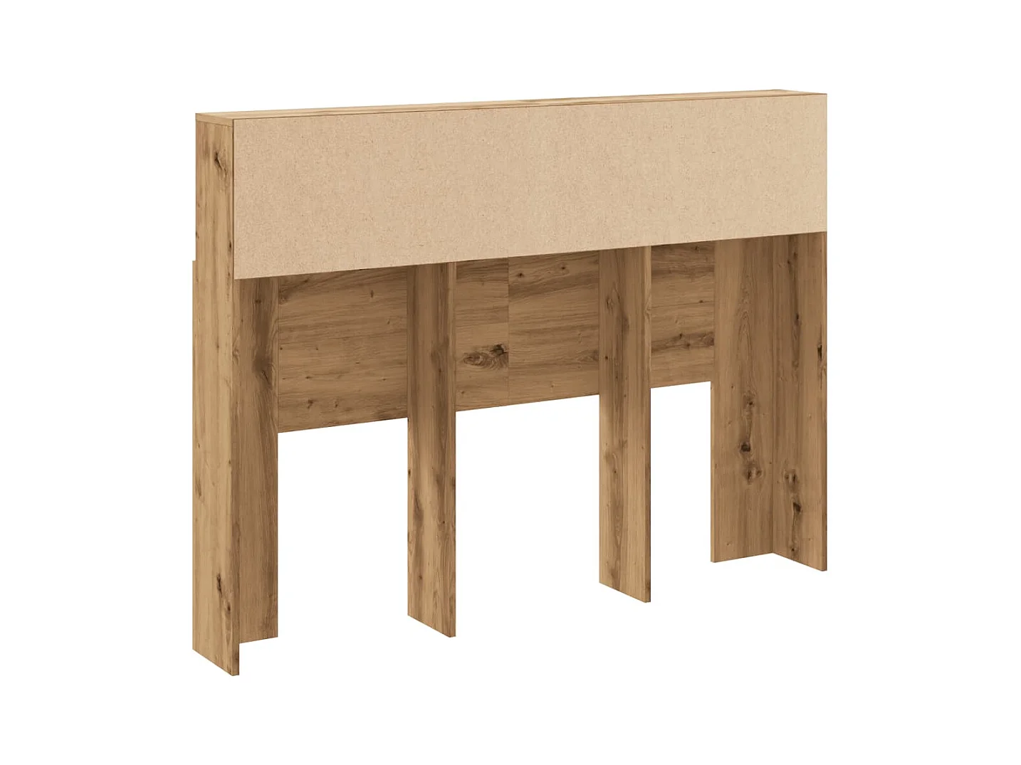 Armoire de tête de lit chêne artisanal 140x19x103,5 cm