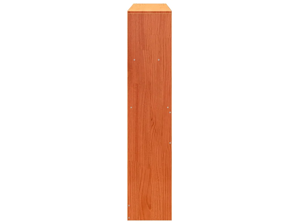 Testiera con Scomparti Marrone Cera 150 cm in Legno di Pino