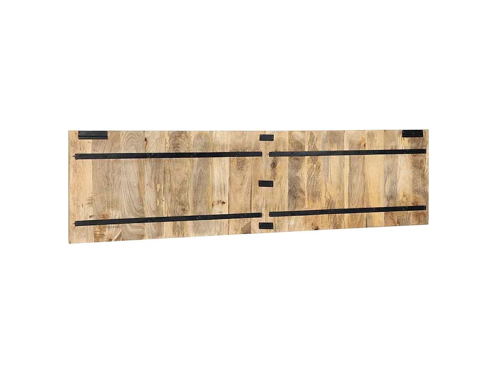 Tête de lit 200 cm bois de manguier brut massif