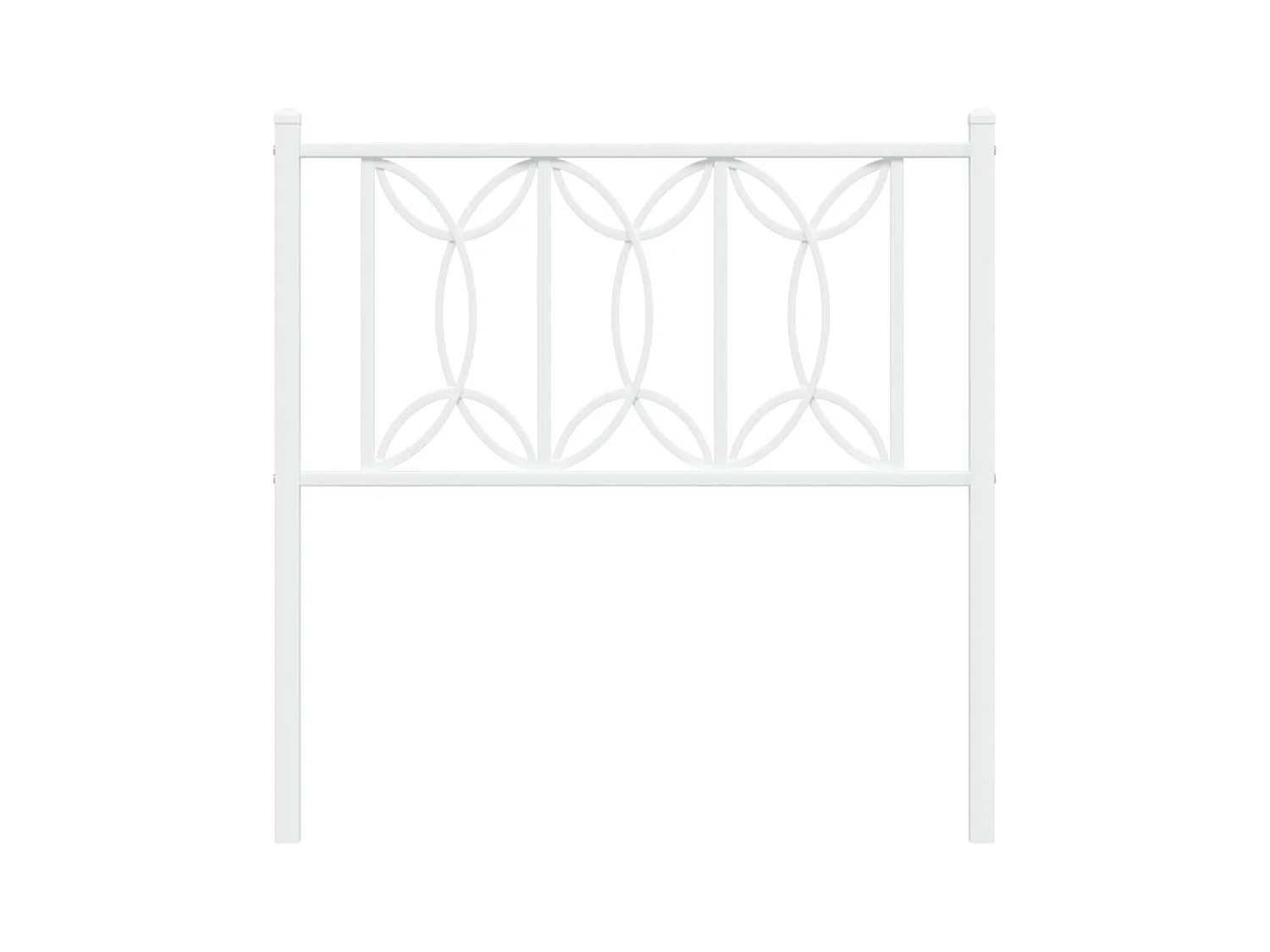 Testiera in Metallo Bianco 75 cm