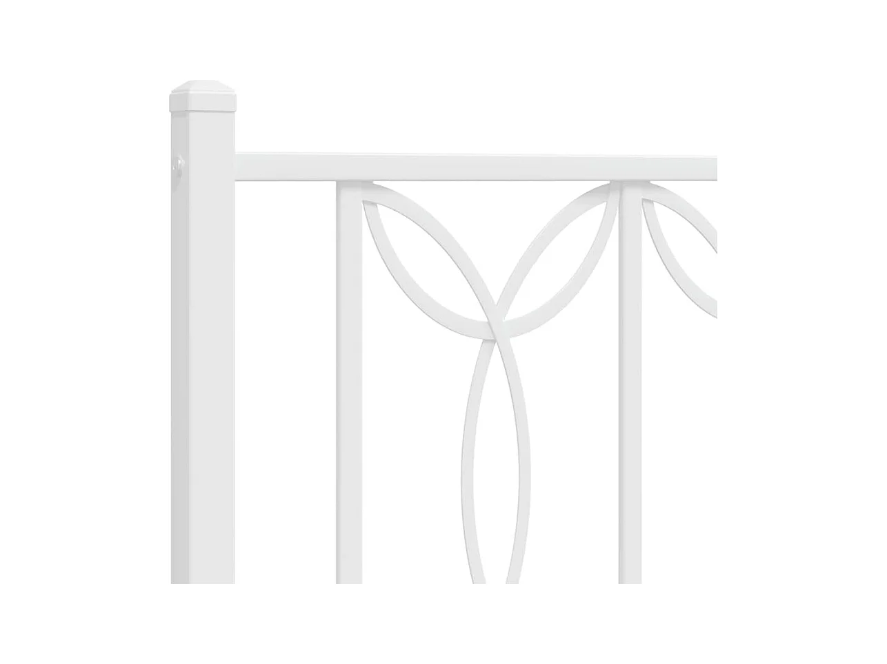 Testiera in Metallo Bianco 75 cm