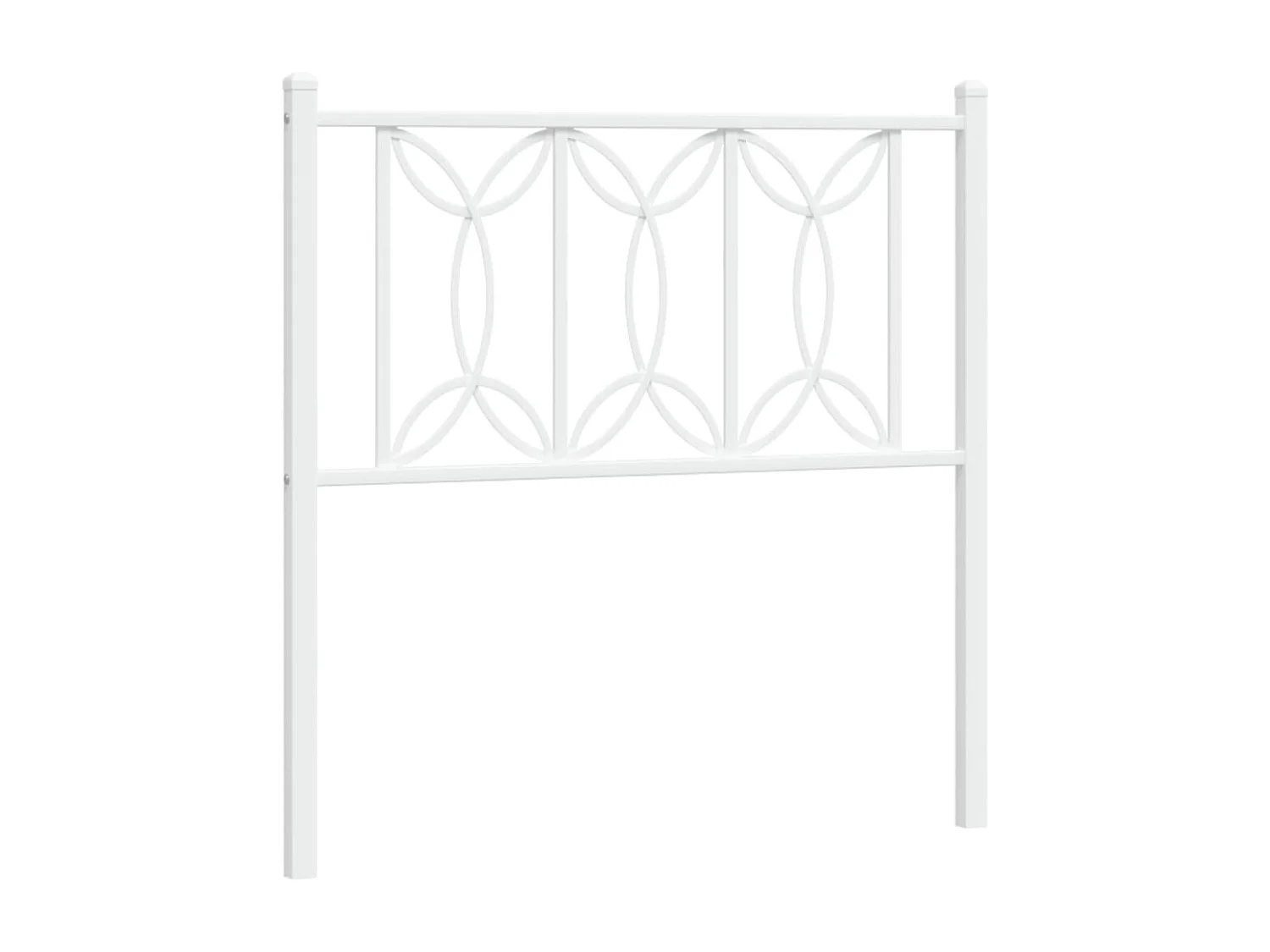 Tête de lit métal blanc 75 cm