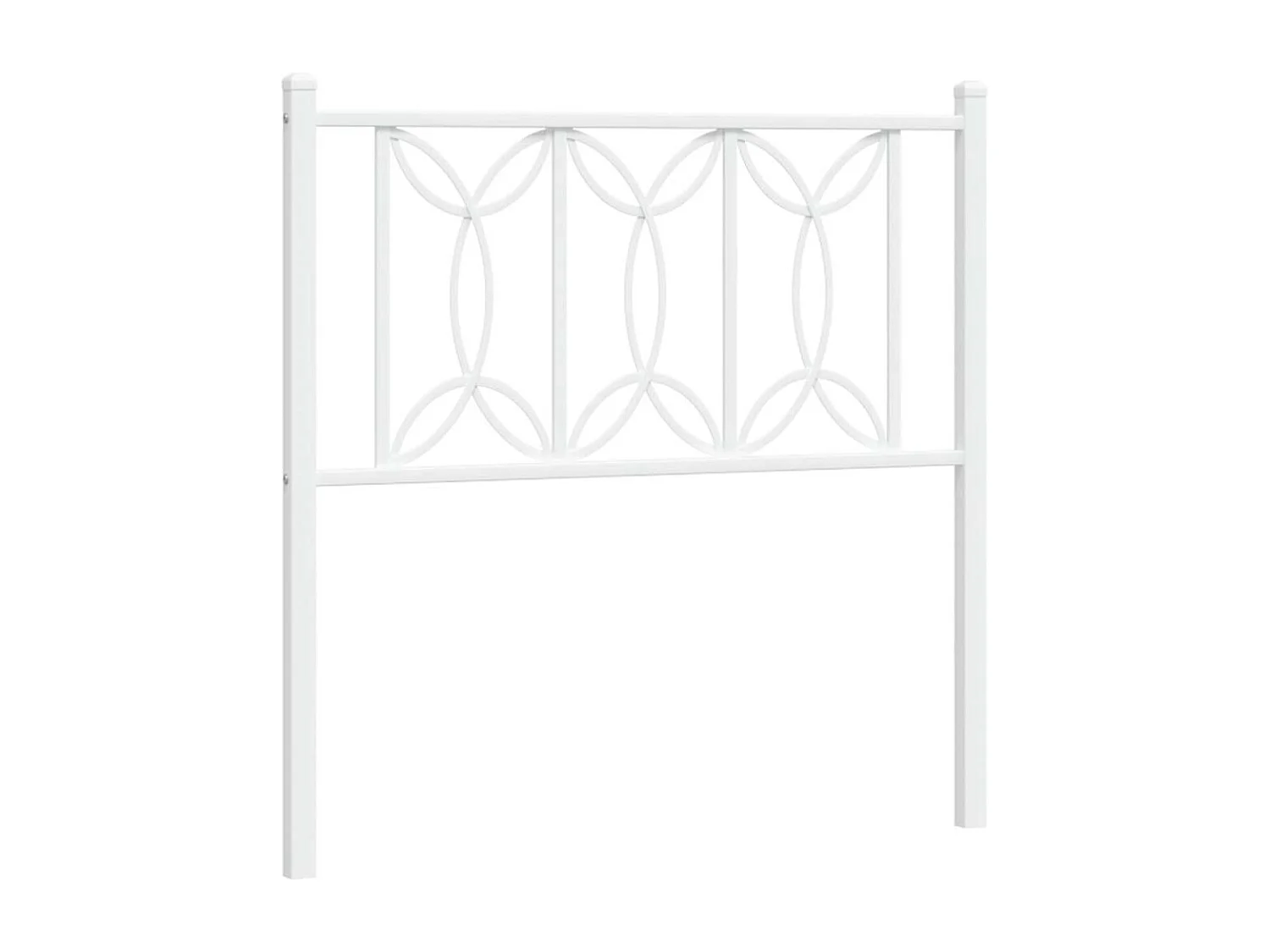 Testiera di Ricambio in Metallo Bianco 75 cm