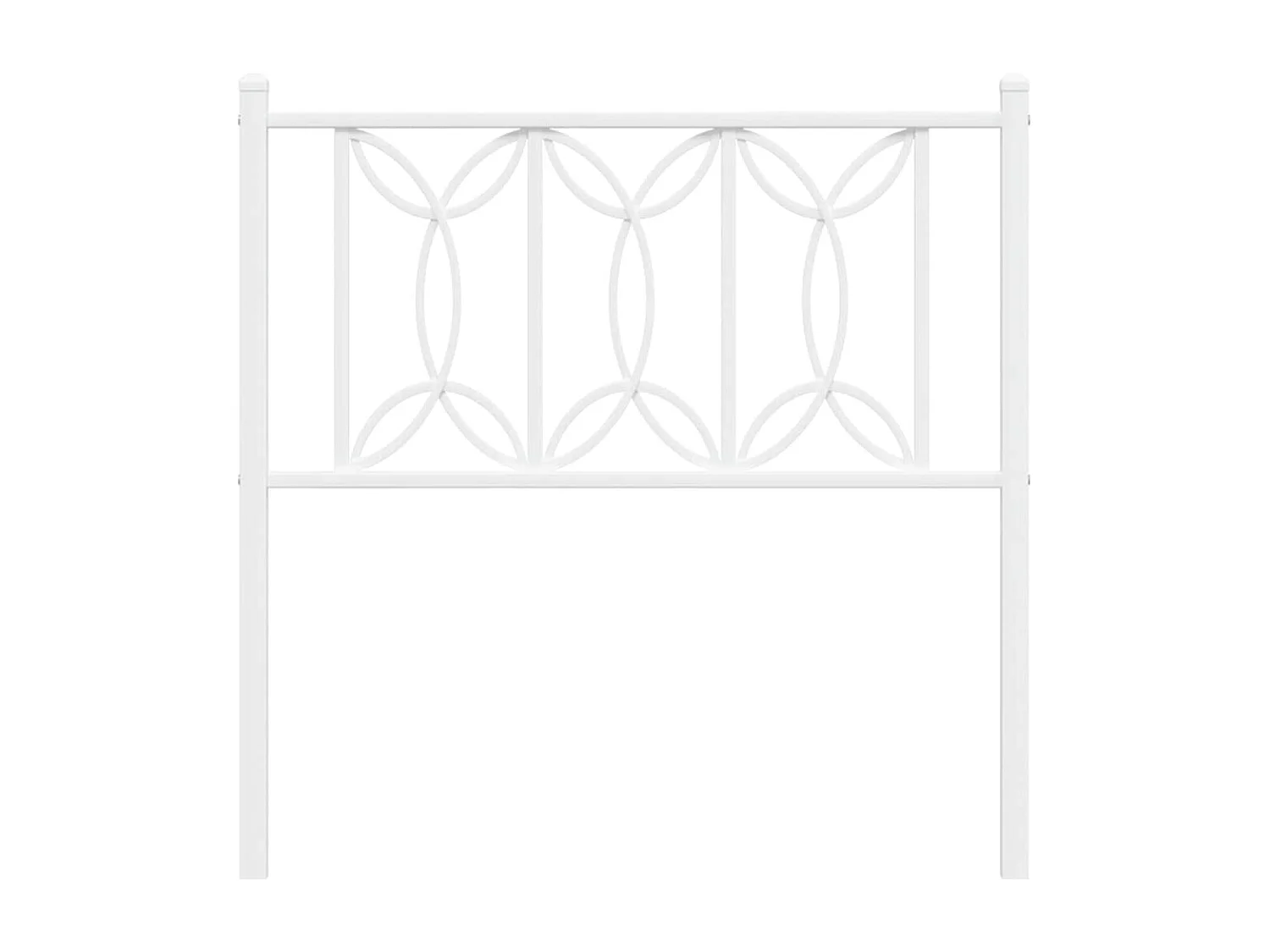 Testiera di Ricambio in Metallo Bianco 75 cm