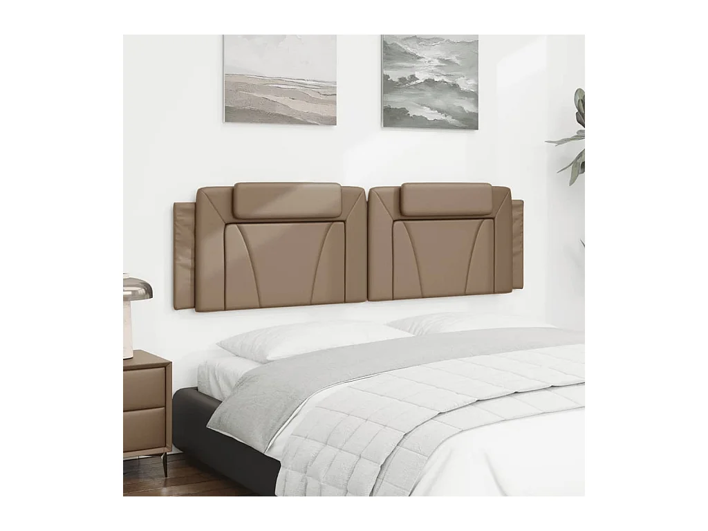 Coussin de tête de lit Viana cappuccino 180 cm similicuir