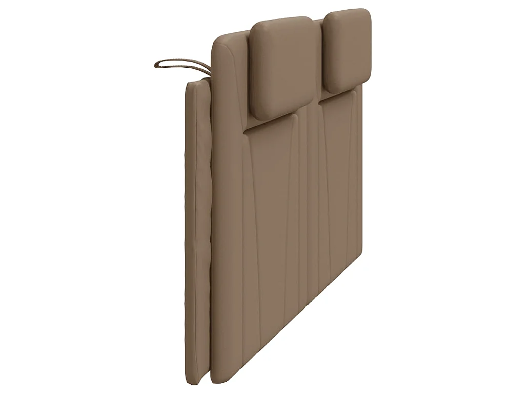 Kopfteil-Kissen "Viana" Cappuccino-Braun 180 cm Kunstleder