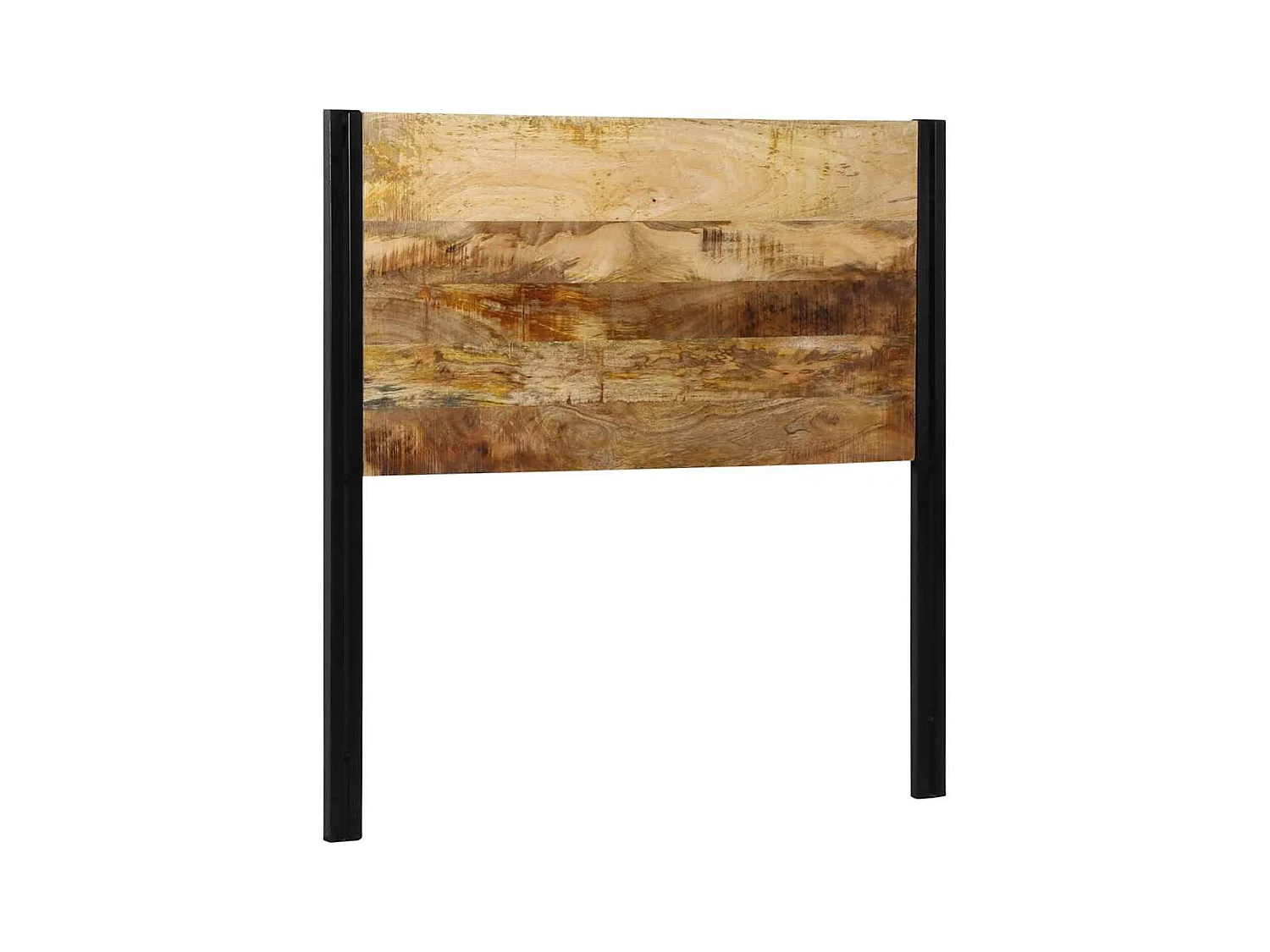 Kopfteil 100 cm Massivholz Mango und Eisen