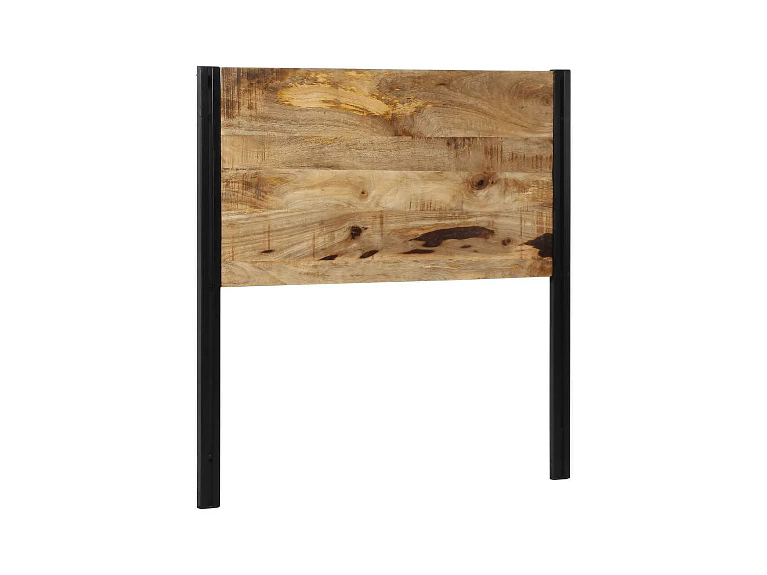 Kopfteil 100 cm Massivholz Mango und Eisen