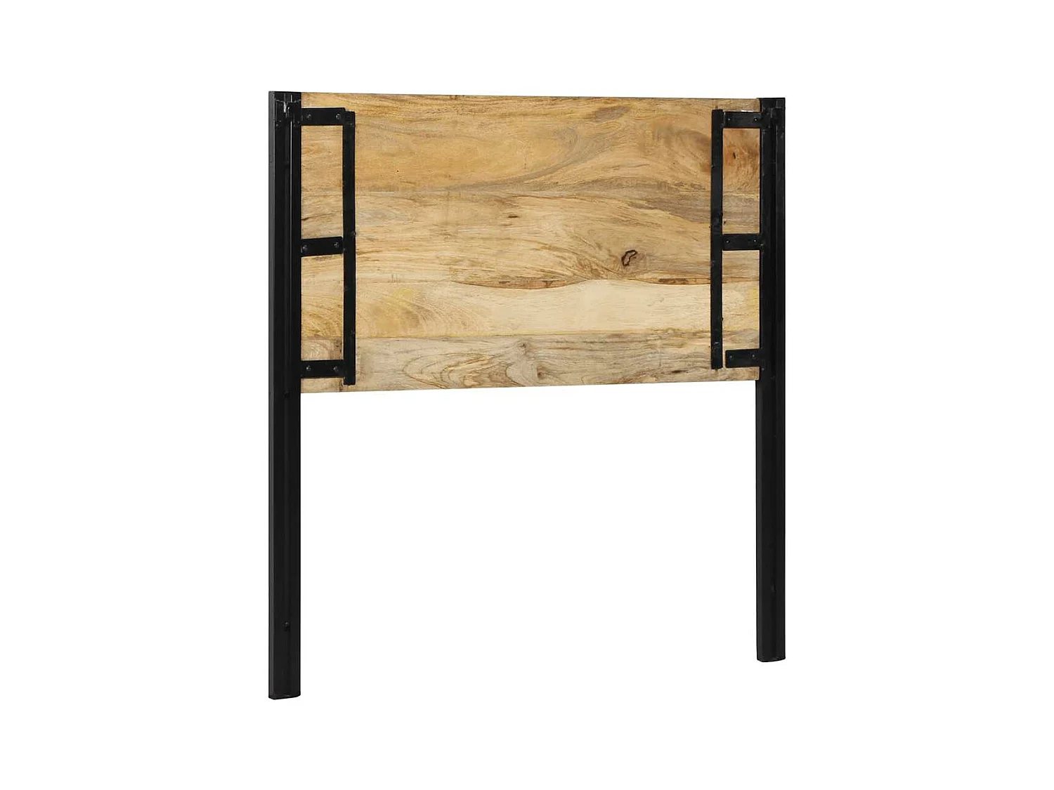 Kopfteil 100 cm Massivholz Mango und Eisen