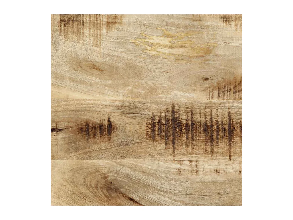 Kopfteil 100 cm Massivholz Mango und Eisen