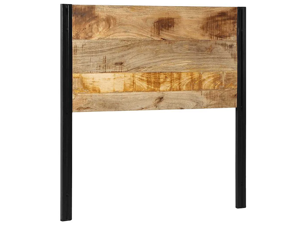 Hoofdeinde 100 cm massief hout mango en ijzer
