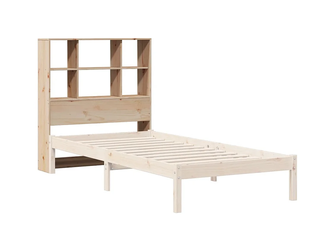 Cabeceira com arrumação 90 cm madeira de pinho maciça