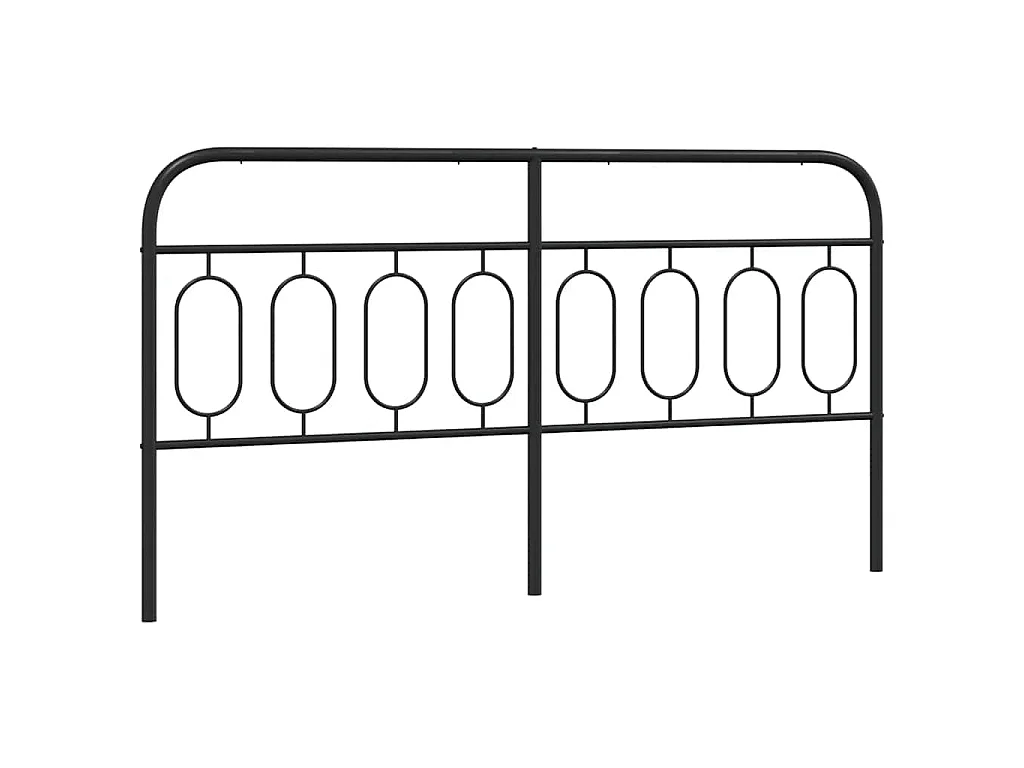 Tête de lit de remplacement métal noir 183 cm
