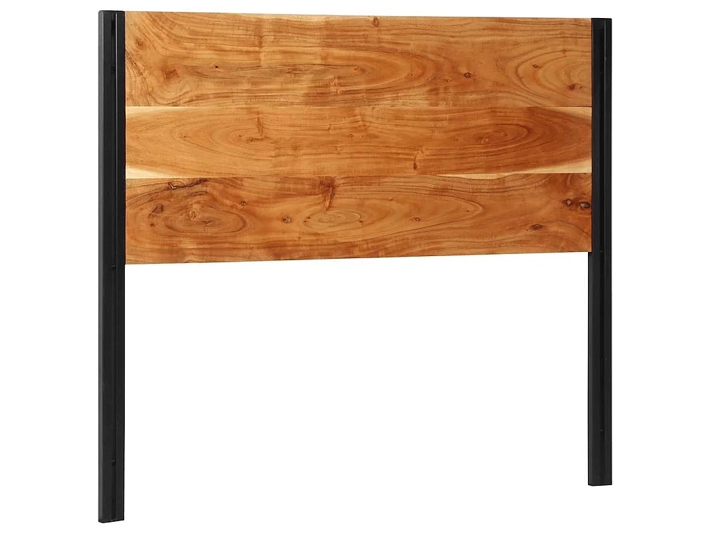 Hoofdeinde 120 cm massief hout acacia en ijzer