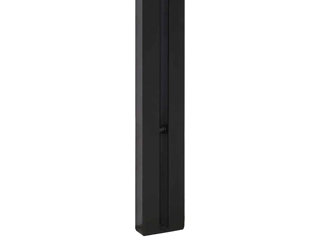 Hoofdeinde 120 cm massief hout acacia en ijzer