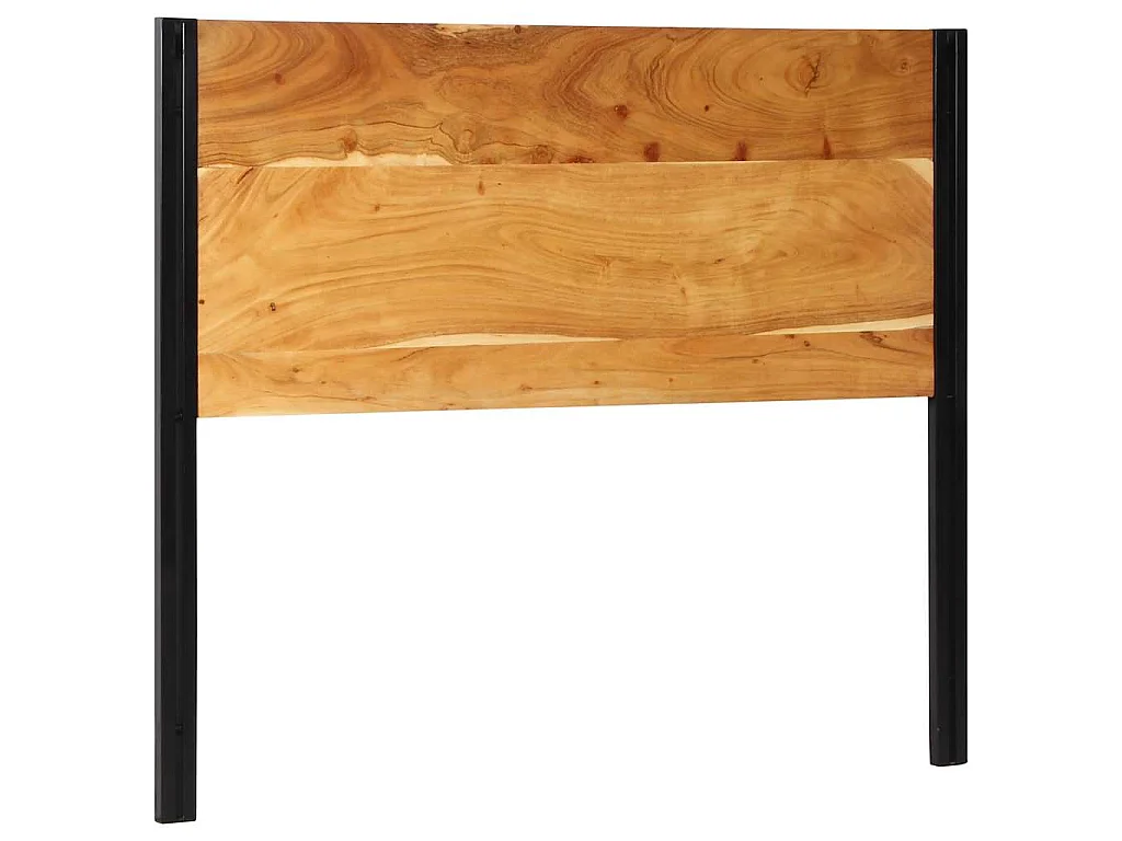 Hoofdeinde 120 cm massief hout acacia en ijzer