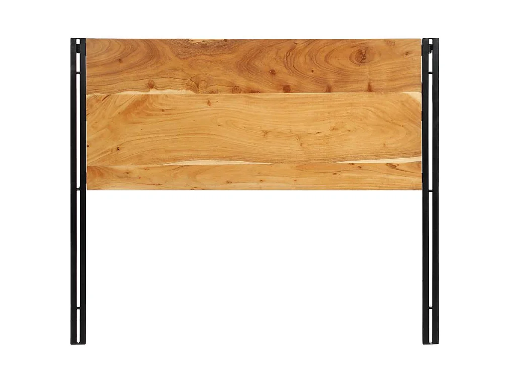 Hoofdeinde 120 cm massief hout acacia en ijzer