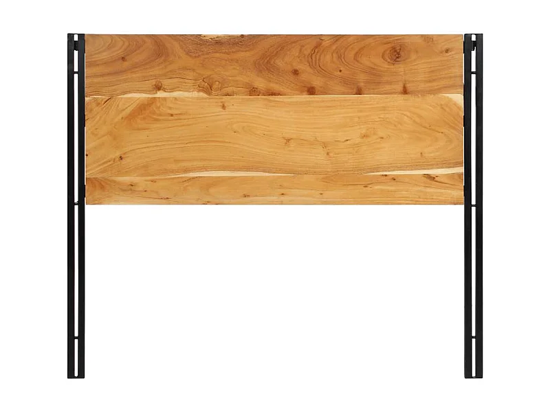 Kopfteil 120 cm Massivholz Akazie und Eisen