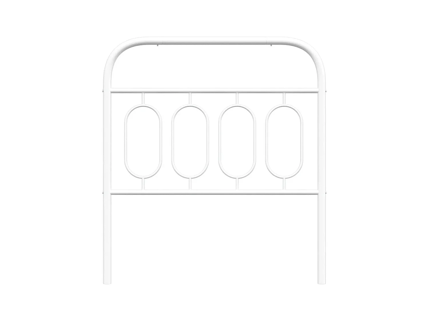Cabeceira de cama 80 cm metal branco