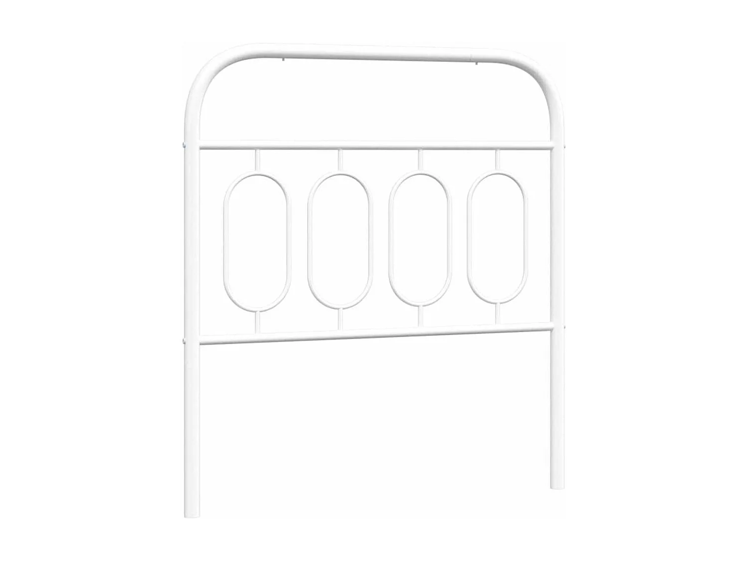 Ersatz-Kopfteil Metall Weiß 80 cm