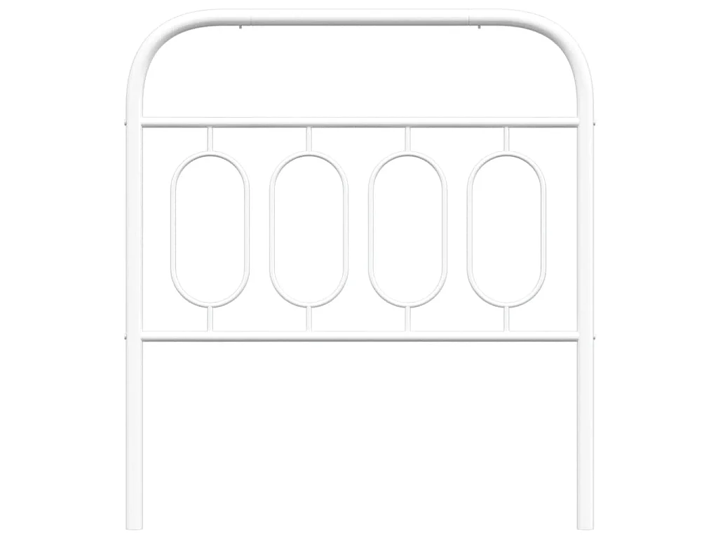 Tête de lit de remplacement métal blanc 80 cm