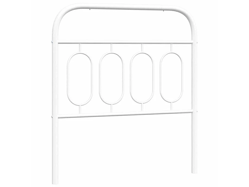 Tête de lit de remplacement métal blanc 80 cm