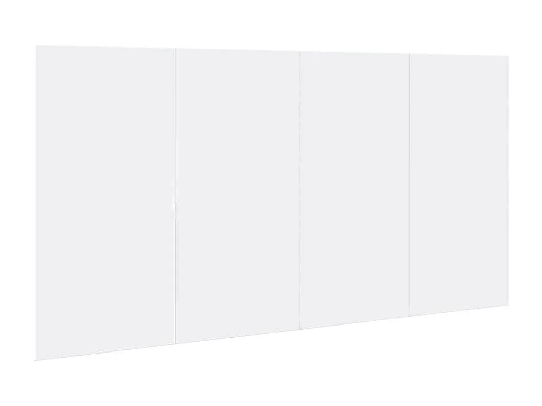 Tête de lit avec armoires blanc 160 cm bois d'ingénierie
