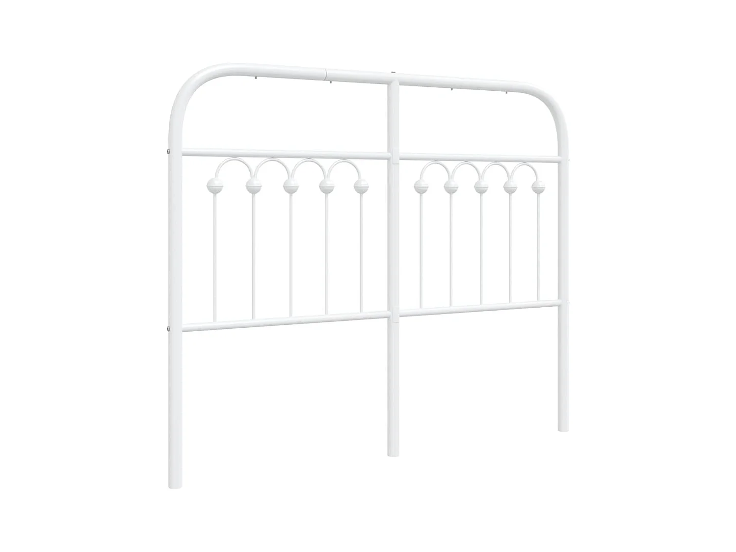 Tête de lit métal blanc 120 cm
