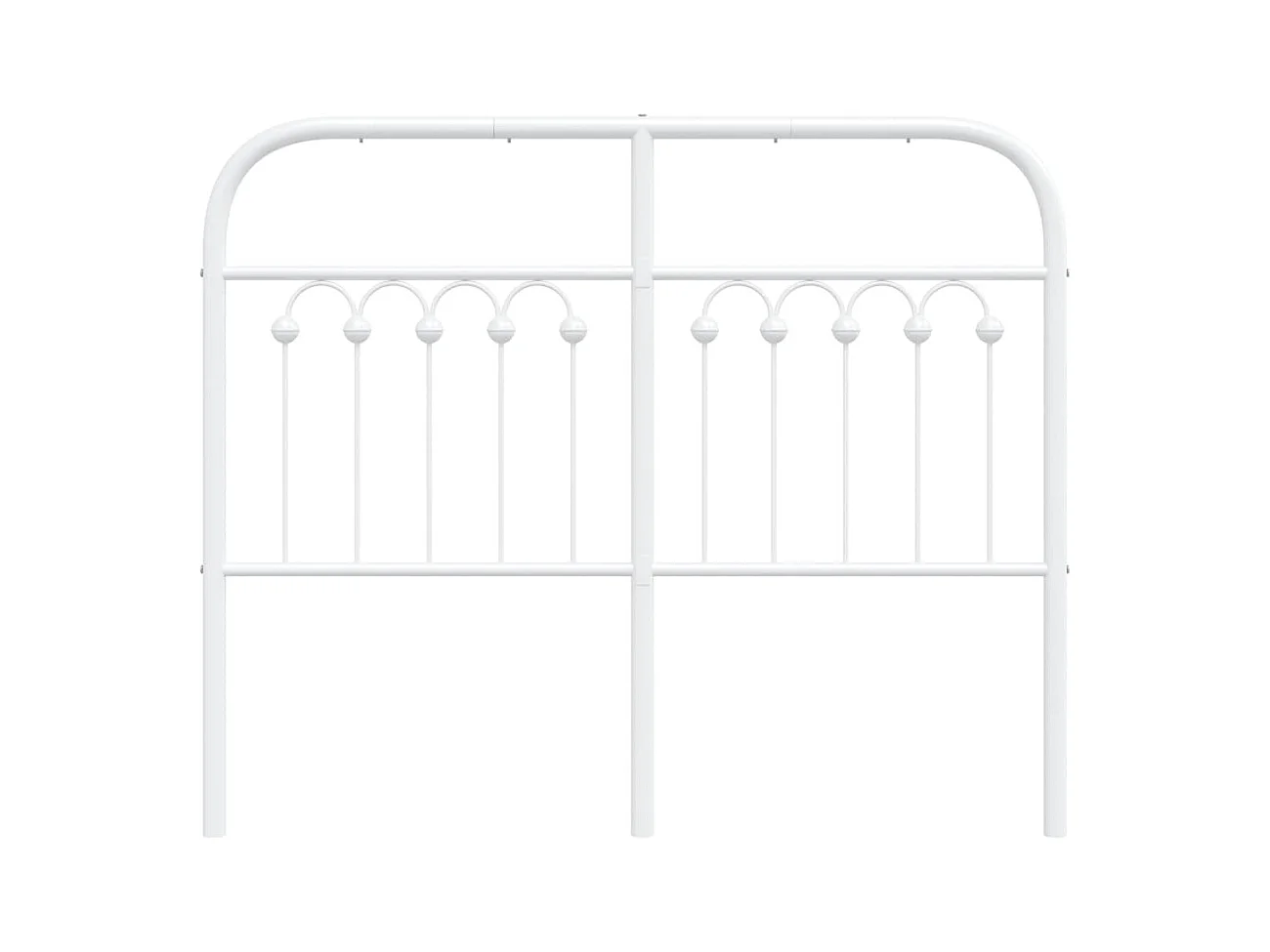 Tête de lit métal blanc 120 cm