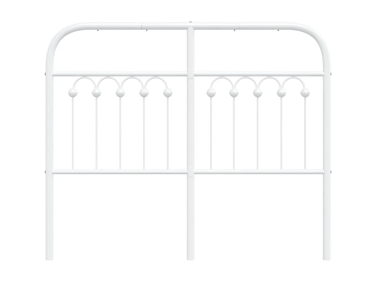 Tête de lit métal blanc 120 cm
