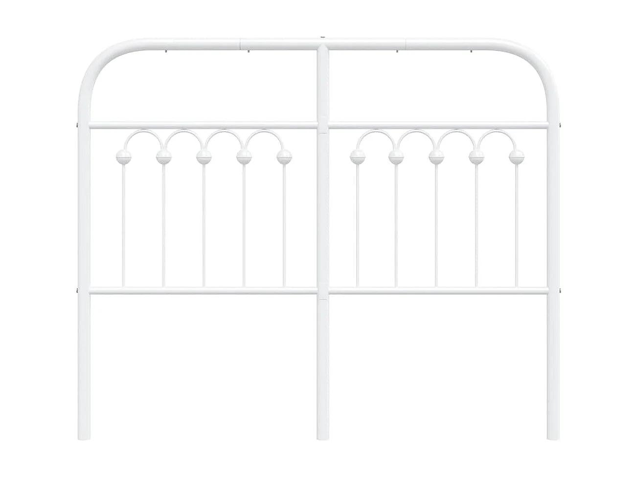 Tête de lit de remplacement métal blanc 120 cm