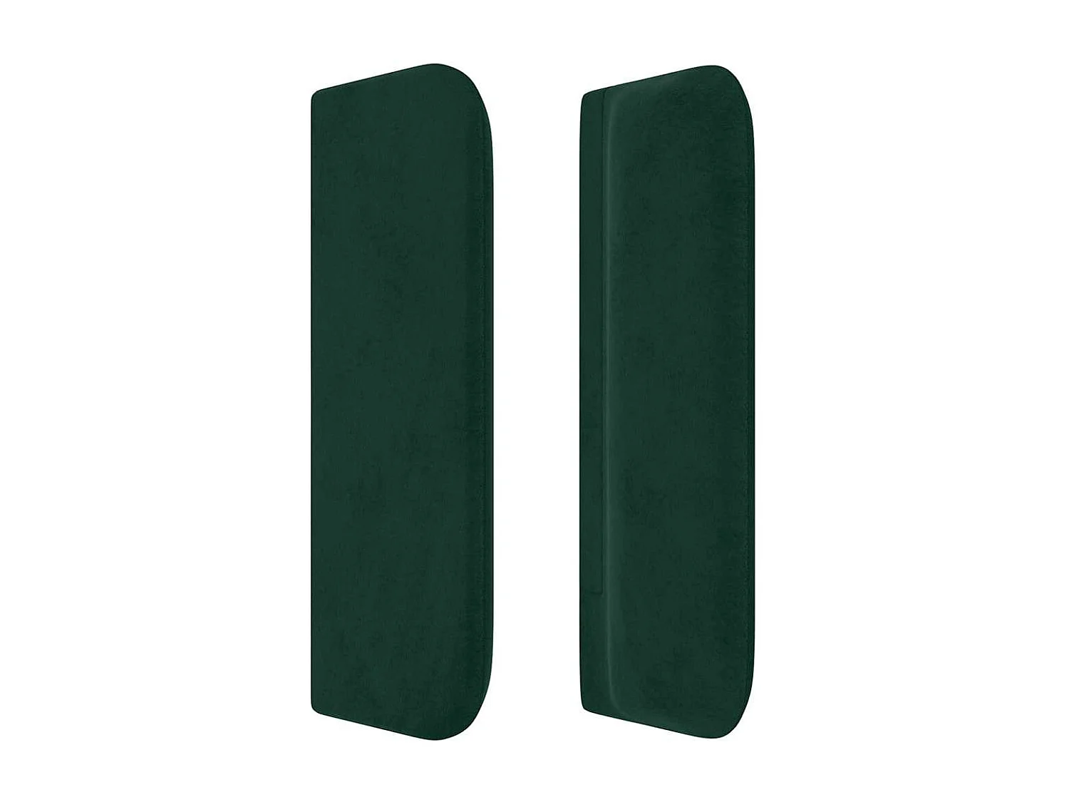 Tête de lit avec oreilles Vert foncé 93x16x78/88 cm Velours